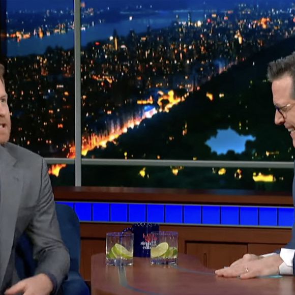 Le prince Harry donne une interview sur le plateau de Stephen Colbert à propos de la vie après la mort. Photo par JLPPA / Bestimage