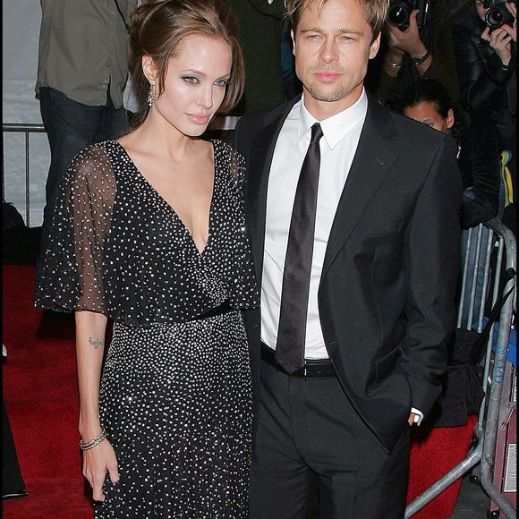 Brad Pitt et Angelina Jolie à New York.