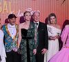 Christian Louboutin, la princese Charlene de Monaco le prince Albert II de Monaco et la princesse Caroline de Hanovre durant la 69ème édition du Bal de la Rose dans la Salle des Étoiles du Sporting Monte-Carlo à Monaco, le 29 mars 2025.
Cette année encore, c'est Christian Louboutin qui est le directeur artistique de l'événement dont le thème est "Sunset Bal" dans un décor qui a plongé les invités dans les Caraibes. © Bruno Bebert / Pool Monaco / Bestimage