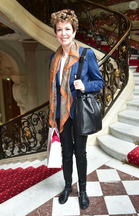 Catherine Laborde - Conférence de presse de l'opération "La flamme Marie Claire" à l'hôtel Le Marois à Paris le 15 juin 2015 Giancarlo Gorassini/Bestimage