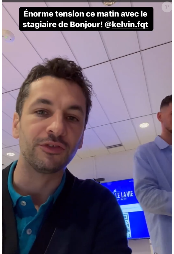 Benjamin Muller dévoile les coulisses de "Bonjour !" sur Instagram, le 12 février 2024