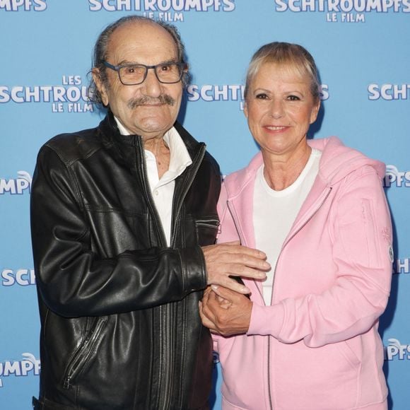 Gérard Hernandez et Dorothée - Avant-première parisienne du film "Les Schtroumpfs" au cinéma le Grand Rex à Paris le 6 juillet 2025. 
© Coadic Guirec / Bestimage