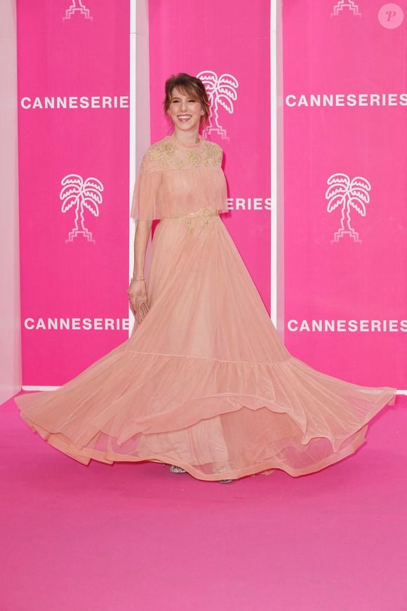 Léa François de PLUS BELLE LA VIE
CANNESERIES SAISON 5 au Palais des Festivals et des Congrès de Cannes, samedi 2 avril 2022. © Christophe Aubert via Bestimage