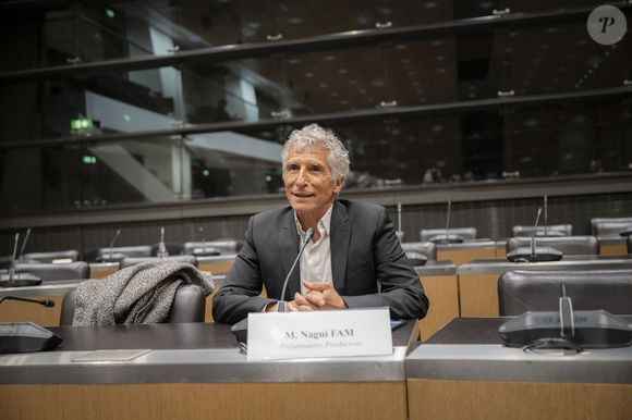 L'animateur de télévision et de radio français Nagui lors d'une audition à l'Assemblée nationale française à Paris, le 1er avril 2026 Photo par Eliot Blondet / ABACAPRESS.COM