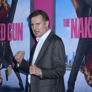 États-Unis : Liam Neeson assiste à la première américaine de “The Naked Gun” au SVA Theater à New York. Le 28 juillet 2025. (© Photo Image Press via ZUMA Press Wire)