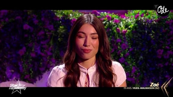 Elle a évoqué son lien avec sa sœur Lison, porteuse d'un handicap.

Zoé fait partie de la nouvelle promotion de la "Star Academy". Capture d'écran TF1