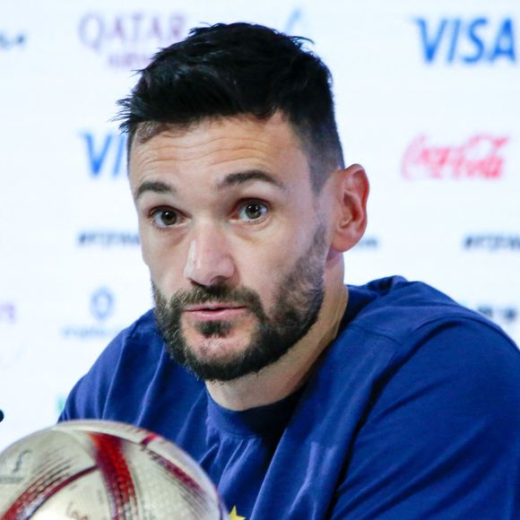 Hugo Lloris en conférence de presse lors de la Coupe du Monde 2022 au Qatar (FIFA World Cup Qatar 2022), le 13 décembre 2022.
© William Volcov/Zuma Press/Bestimage