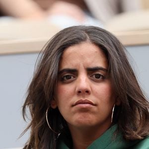 Inès Reg (Inès Reghioua) dans les tribunes des Internationaux de France de tennis de Roland Garros 2024 à Paris, France, le 3 juin 2024. © Jacovides-Moreau/Bestimage