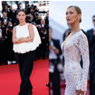 Festival de Cannes : Bella Hadid dans une robe Schiaparelli en clin d'oeil à Jane Birkin, Adèle Exarchopoulos en top bouffant ouvert