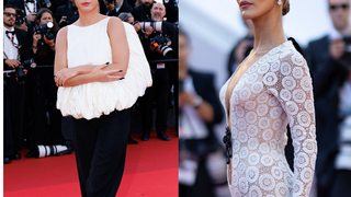 Festival de Cannes : Bella Hadid dans une robe Schiaparelli en clin d'oeil à Jane Birkin, Adèle Exarchopoulos en top bouffant ouvert