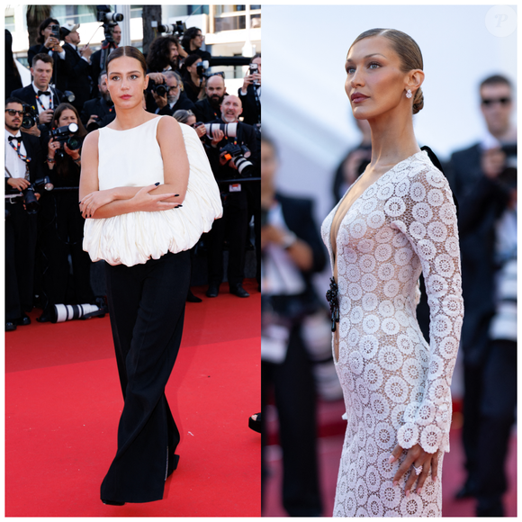 Apparitions remarquées pour Bella Hadid et Adèle Exarchopoulos 

Bella Hadid et Adèle Exarchopoulos - Montée des marches du film « La bataille de Gaulle : L’âge de fer" © Jacovides-Moreau / Bestimage