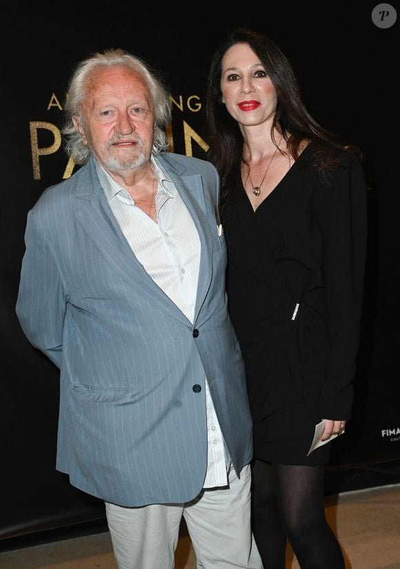 Exclusif - Niels Arestrup et sa femme Isabelle Le Nouvel - Photocall pour la conférence spectacle "An evening with Al Pacino" à la salle Pleyel à Paris le 25 avril 2023.

© Coadic Guirec / Bestimage