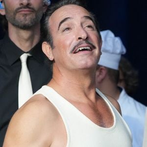 Jean Dujardin lors du match de la Coupe du monde 2023, poule A, entre la France et la Nouvelle-Zélande le 8 septembre 2023 au Stade de France à Saint-Denis près de Paris, France. Photo Laurent Lairys/ABACAPRESS.COM