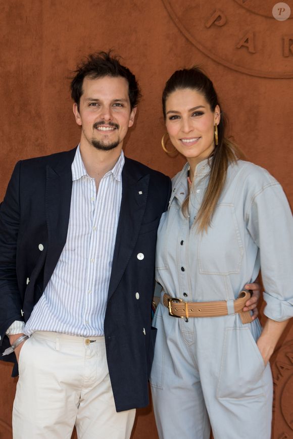 Laury Thilleman (Miss France 2011) et son compagnon le chef cuisinier Juan Arbelaez au village lors des internationaux de tennis de Roland Garros à Paris, France, le 1 juin 2019.
JACOVIDES-MOREAU / BESTIMAGE