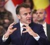 Le président de la République sera face à Gilles Bouleau pour évoquer divers thèmes.
Déplacement d'Emmanuel Macron, Friedrich Merz, Keir Starmer, Donald Tusk et Voloydmyr Zelensky pour participer à la conférence de la Coalition des Volontaires à Kiev, le 10 mai 2025.
Ukraine Presidency via Bestimage