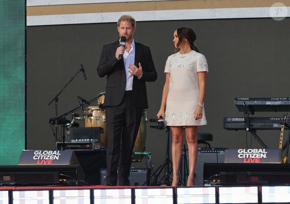 Prince Harry, Meghan Markle - A travers le monde, de nombreuses personnalités se sont mobilisées pour l'événement "Global Citizen Live". Le 26 septembre 2021.