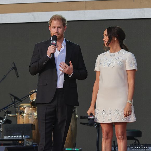 Prince Harry, Meghan Markle - A travers le monde, de nombreuses personnalités se sont mobilisées pour l'événement "Global Citizen Live". Le 26 septembre 2021.