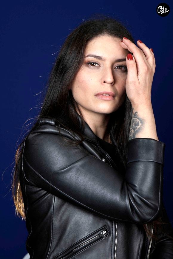 Lucie Bernardoni lors d'une séance photo à Paris, en France, le 3 février 2022. Photo : VIM/ABACAPRESS.COM