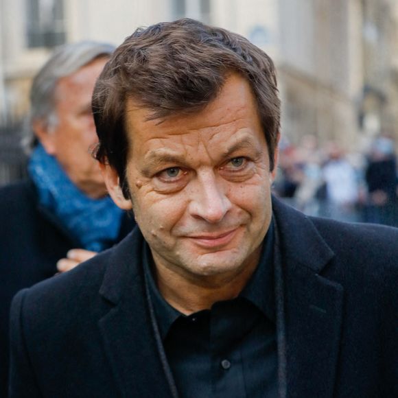 Laurent Mariotte - Sorties des obsèques de Jean-Pierre Pernaut en la Basilique Sainte-Clotilde à Paris le 9 mars 2022. 
© Christophe Clovis / Bestimage