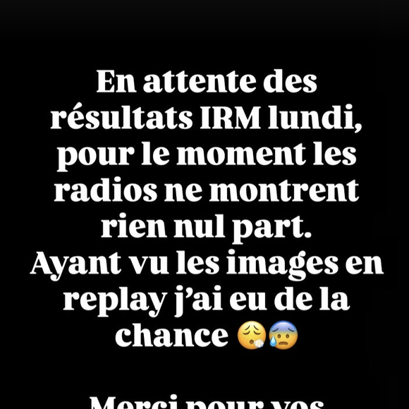 Le lendemain, Germain a partagé sur Instagram que les radios ne montraient "rien nulle part" et qu’il attendait les résultats de l’IRM, tout en remerciant pour les messages de soutien.

Baptiste Germain s'est blessé lors de son dernier match de rugby
