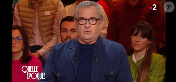Christophe Dechavanne sur le plateau de "Quelle époque !" sur France , le 1er mars 2025.