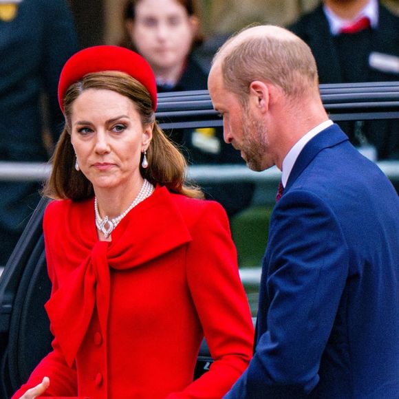 Le prince William, prince de Galles, et Catherine (Kate) Middleton, princesse de Galles - La famille royale britannique célèbre le 76ème Commonwealth Day à l'abbaye de Westminster à Londres, le 10 mars 2025.