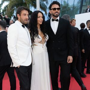 Paul Duchemin, Nabilla Benattia et son mari Thomas Vergara - Montée des marches du film « The history of sound  » lors du 78ème Festival International du Film de Cannes, au Palais des Festivals à Cannes. Le 21 mai 2025 © Olivier Borde/ Bestimage