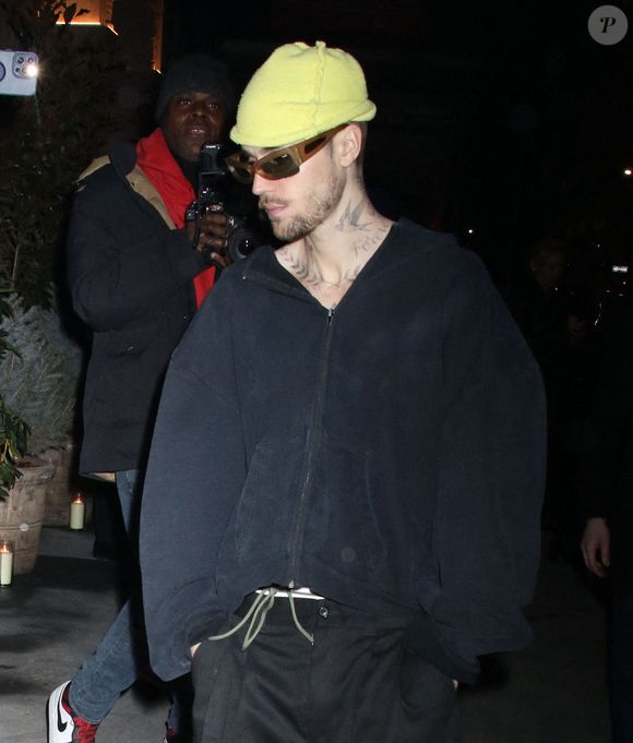 Justin Bieber devant le Twenty Two, New York City, NY, USA le 9 février 2025. © Roger Wong/INSTARimages/Abacapress.com