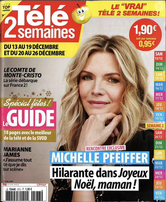 La Une du magazine Télé 2 semaines du 13 au 26 décembre 2025