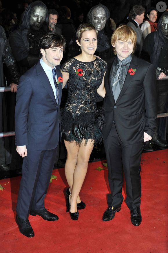 Daniel Radcliffe, Emma Watson et Rupert Grint en 2010 à Londres 
©GOFF INF / BESTIMAGE