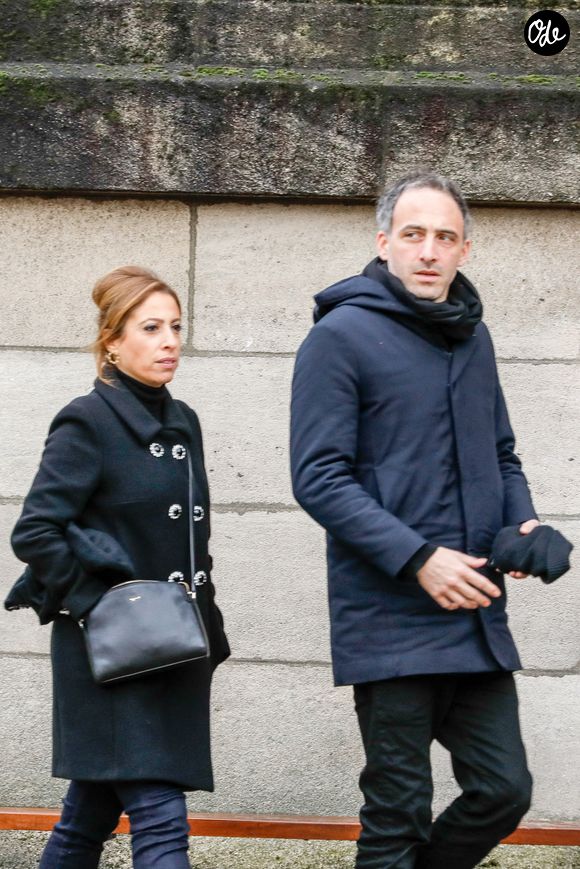 Léa Salamé et son compagnon Raphaël Glucksmann lors des obsèques de Sébastien Demorand à la Coupole du crématorium du cimetière du Père-Lachaise à Paris, France, le 31 janvier 2020.

AGENCE / BESTIMAGE
