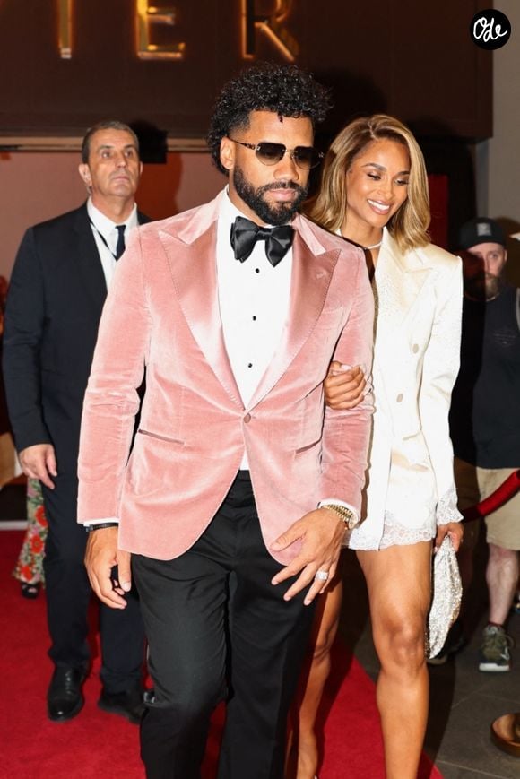Russell Wilson et Ciara à la sortie du TIME100 Sports Gala à New York City.

© Bestimage