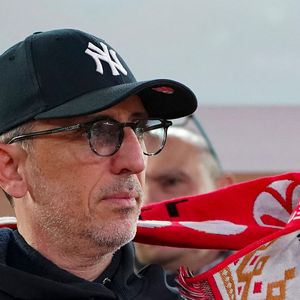 Gad Elmaleh lors du match de basketball d'Euroleague opposant l'AS Monaco au Real Madrid (98-74) à Monaco, le 19 janvier 2024. © Norbert Scanella/Panoramic/Bestimage