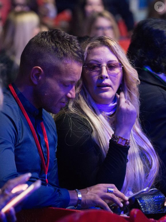 Exclusif - Loana Petrucciani (marraine 2017 de "Soupe En Scène") et Phil Storm lors de la soirée "Soupe En Scène" au Cirque Pinder à Lyon, France, le 12 avril 2017.© Agence/Bestimage