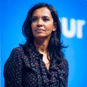 Karine Le Marchand, marraine de la Commission nationale du débat public et animatrice de l'émission "L'amour est dans le pré", au 57ème salon International de l'Agriculture au parc des expositions de la porte de Versailles à Paris, France, le 23 février 2020. Crédit Jean-Baptiste Autissier/Panoramic/Bestimage