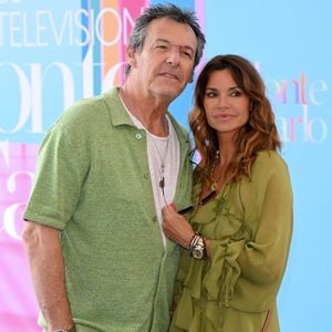 Jean-Luc Reichmann et Ingrid Chauvin au Photocall "Tomorrow We Belong" lors du 64ème Festival de Télévision de Monte-Carlo le 14 juin 2025 à Monte-Carlo, Monaco. Photo par Alberto Terenghi/Ipa/Abaca