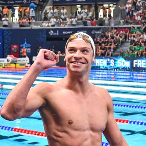 Leon Marchand (FRA) - Championnats d'Europe de natation au Centre aquatique olympique à Saint-Denis le 16 août 2026.
© Baptiste Autissier / PsnewZ / Bestimage