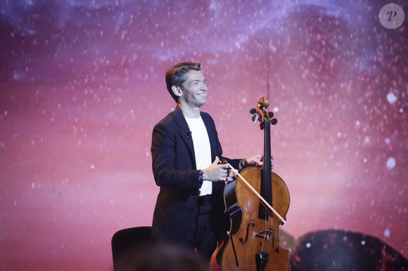 Exclusif -Gautier Capuçon, lors de l'enregistrement de l'émission "La Boîte à secrets", présentée par F.Bollaert et diffusée le 10 octobre 2025 sur France 3, dans les studios du Lendit à Saint-Denis, Seine Saint-Denis, France, le 22 septembre 2025. © Jack Tribeca/Bestimage