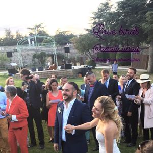 Image du mariage de François-Xavier Demaison et Anaïs Tihay, le 7 juin 2019 au château de Valmy à Argelès-sur-Mer (Pyrénées-Orientales), partagée par Mathieu Barthelat Colin dans sa story Instagram.