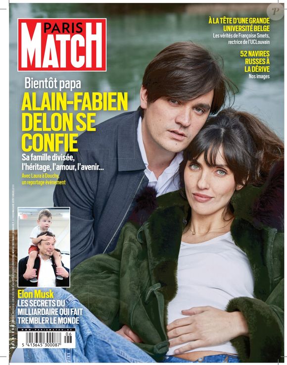 Il annonce cette semaine qu'il va être papa pour la première fois mais pas seulement

Alain-Fabien Delon et Laura Bensadoun annoncent en couverture de "Paris Match" (ici édition Belgique) qu'ils vont être parents pour la première fois. Numéro du 6 février 2025.