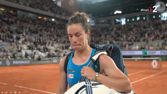Loïs Boisson éliminée en demi-finale de Roland-Garros, capture d'écran France 2