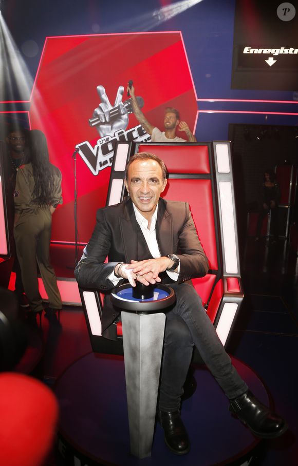 Nikos Aliagas lors d l’inauguration du tout nouvel espace dédié à l'émission de The Voice, la plus belle voix au musée Grévin à Paris, France, le 7 février 2017. © Christophe Aubert/Bestimage