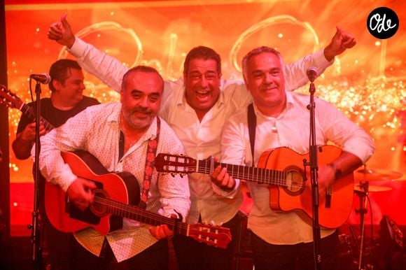 Exclusif - Olivier Uzan et Les Gipsy King lors e la soirée Only On Live à Paris, France, le 17 pctobre 2018. © JLPPA/Bestimage | 00403734