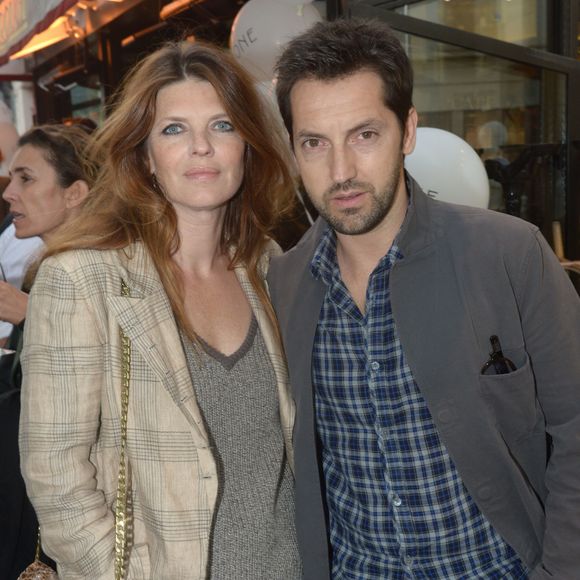 Frederic Diefenthal et sa femme Gwendoline Hamon - Soiree d'inauguration de la boutique Stone de la creatrice de bijoux Marie Poniatovski, la soeur de Sarah Lavoine a Paris, le 25 juin 2013. La boutique se trouve au 60 rue des Saint Peres. 
RACHID BELLAK / BESTIMAGE