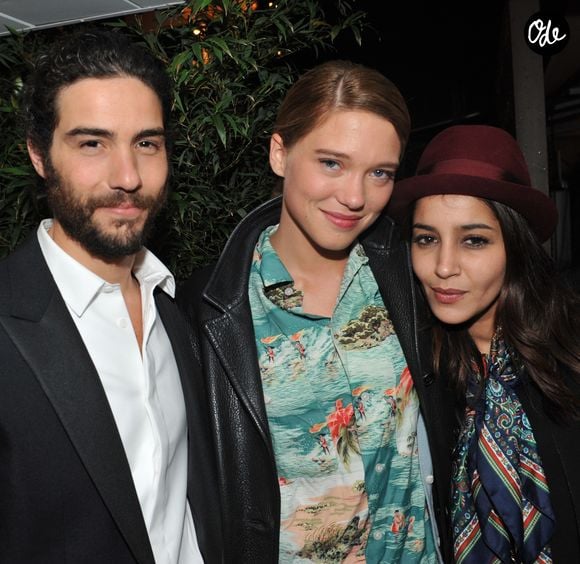 forment l’un des couples les plus discrets du cinéma français. 

Lea Seydoux, Tahar Rahim et Leila Bekhti - Soiree du film " Grand Central " sur la plage Magnum lors du 66eme festival de Cannes @VEEREN / BESTIMAGE