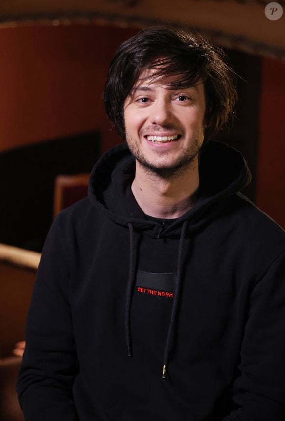 Exclusif - Felix Radu lors de l'enregistrement de l'émission "Olympiascope" au théâtre Antoine, présentée par B.Montiel et diffusée le 24 juillet 2025, à Paris, le 18 février 2025. 
© Denis Guignebourg / Bestimage