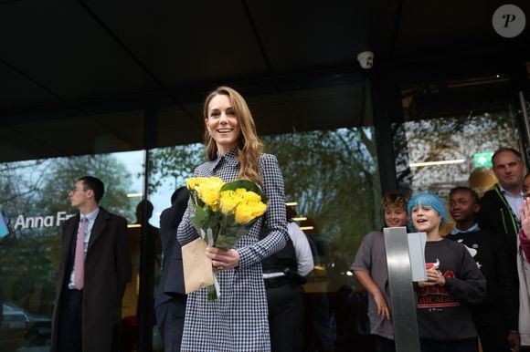 La princesse de Galles (Catherine "Kate" Middleton, princesse de Galles), marraine d'Anna Freud, lors d'une visite à l'organisation caritative pour la santé mentale des enfants dans le nord de Londres, pour discuter du rôle vital des relations et des liens dans la formation des bébés, des enfants et des jeunes gens pour l'avenir. Date de la photo : jeudi 27 novembre 2025.

PA Photo/ Bestimage