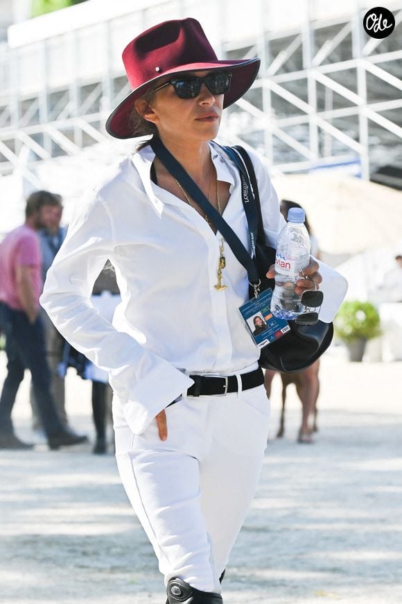 Mary Kate Olsen participe à la 6e édition du Longines Paris Eiffel Jumping le 6 juillet 2019 à Paris, en France. Photo de Laurent Zabulon/ABACAPRESS.COM