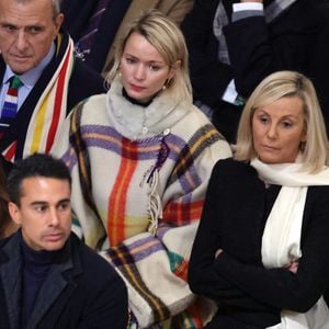 Jean-Charles de Castelbajac, sa femme Pauline de Drouas, Laurence Ferrari, José Pietroboni, chef du protocole - Cérémonie de réouverture de la cathédrale Notre-Dame de Paris, le 7 décembre 2024. Joyau de l’art gothique, lieu de culte et de culture, symbole universel de la France et de son histoire, la cathédrale de Notre-Dame de Paris rouvre ses portes les 7 et 8 décembre, cinq ans après le terrible incendie qui l’avait ravagée le 15 avril 2019. 
© Dominique Jacovides / Bestimage