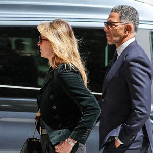 Sarah Poniatowski (Lavoine) et son compagnon Roschdy Zem - Arrivées aux obsèques du prince Jean-Stanislas Poniatowski en l'Eglise polonaise à Paris, France, le 29 avril 2024. © Jacovides-Moreau/Bestimage